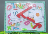 Wooden Magnetic numbers Whiteboard