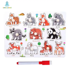 Random design - 2IN1 Puzzle Sketch board & peg board