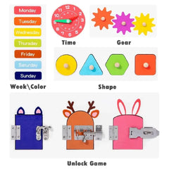 Open Sesame Busy Lock Board Toy for Kids|Learning Toy for Kids