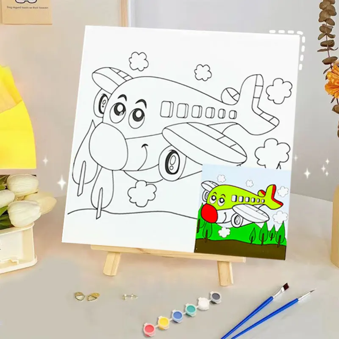 Wooden Art Canvas đź đ¨ painting set(15*15cm) Wooden Art Canvas đź đ¨ painting set(15*15cm)