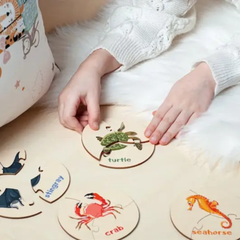 Wooden Round puzzle (alphabet)