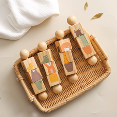 Rotating blocks jigsaw puzzle wooden