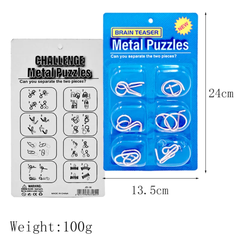 Interlocking Metal 3D Puzzle (6set)