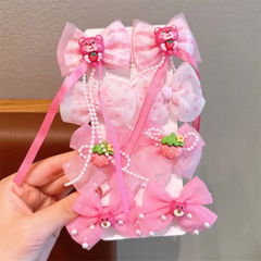 Girls Bow Hair Clips Set 🎀