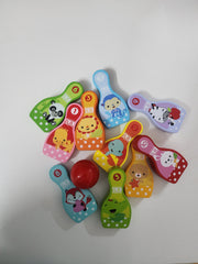 Wooden Bowling game  🎳