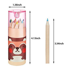 Wooden Color Pencils Set of 12, Drawing Pencil with Sharpener