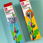 Puzzle Pencil With Lego Topper - Set Of 3