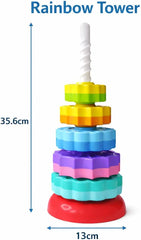 Rainbow Stacker Tower 🌈