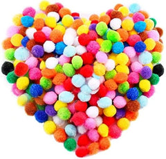 Colorful Pom Pom Craft Balls 🎨 (50pcs)