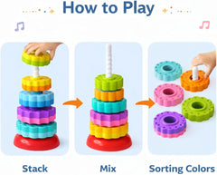 Rainbow Stacker Tower 🌈