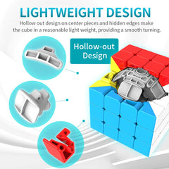 Moyu 3X3 High Speed Stickerless Magic Puzzle Cube Toy