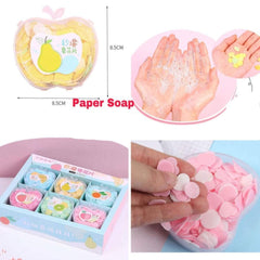 Fancy Soap Papers soft bath for Travel in Apple design bottle pack of 1