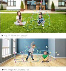 168 Piece STEM Fort Building Kit for Kids