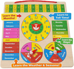 Wooden Calender Clock