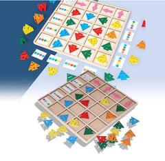 Direction Puzzle - Color, Direction Toys with Color Card Bottom Plate for Kids and Toddlers