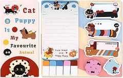 Cute Cat & Puppy Favourite Animal Memo Book 🐱🐶📒
