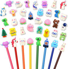 Cute Cartoon Pencil Topper (1pc)