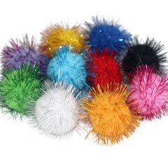 Sparkle Tinsel Pom Pom Balls ✨(50pcs)