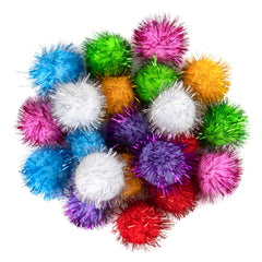 Sparkle Tinsel Pom Pom Balls ✨(50pcs)