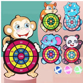 Dart Board Game with Sticky Balls