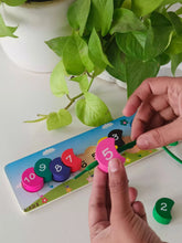 Caterpillar lacing board