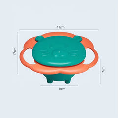 Gyro Bowl 360 Degree Rotation Baby Magic Bowl Spill Proof Snack Bowls for Toddlers (Vegetable)