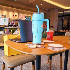 Dual Colour Stainless Steel Tumbler With Charms