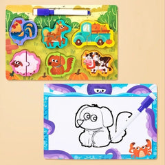 2 Piece Puzzle with Writing Board
