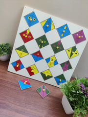 Wooden Kite Shadow Memory Matching Interlocking Puzzle Game