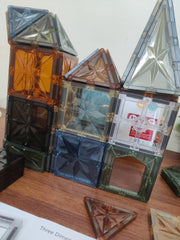 Palano 100PCS Magnetic Building Tiles, Magnetic Tiles, Magnets Blocks