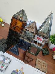 Palano 100PCS Magnetic Building Tiles, Magnetic Tiles, Magnets Blocks