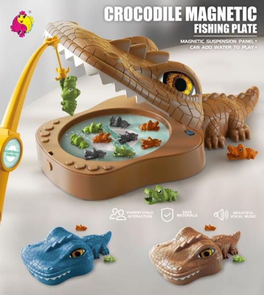 Magnetic Crocodile Fishing Game