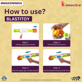 Toy Gun with 5 Safe Soft Foam Bullet Blaster