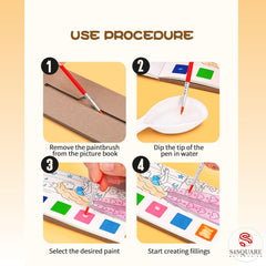 Water Coloring Books (12 Pages)