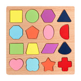 Wooden Geometric Shape Puzzles For Kids