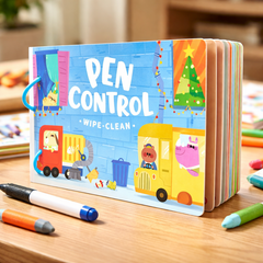 Pen Control Wipe-Clean Activity Book