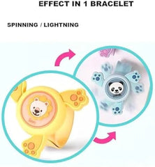 Wristband, Spinning Slap Band for Kids, Cute Cartoon Bracelet, Return Gift