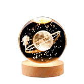 3D Galaxy Crystal Ball Night Light
