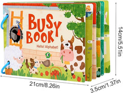 Busy Book - Preschool Learning Paper Busy Book - Educational Travel Toys| Sensory Sticker