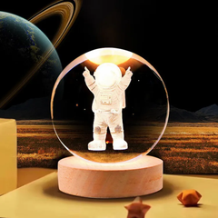 3D Galaxy Crystal Ball Night Light