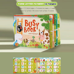 Busy Book - Preschool Learning Paper Busy Book - Educational Travel Toys| Sensory Sticker