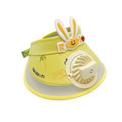🐰 Bunny Breeze USB Cooling Sun Visor Hat