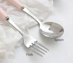 Cute Kids Spoon & Fork Set 🐻🐼🐷
