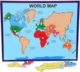 World map Peg board