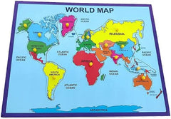 World map Peg board