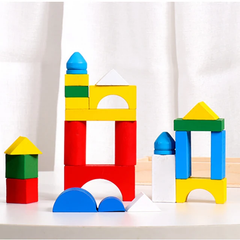 Wooden building blocks |Multi-Shape Blocks Set