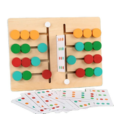 Wooden Color Sorting Circle Matching Toys, Montessori Preschool Educational Learning