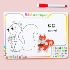 Random design - 2IN1 Puzzle Sketch board & peg board