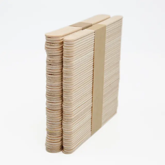 Natural Wood Ice Cream Popsicle Sticks Wooden Craft Sticks with Rounded Ends for Hand DIY Craft|Large