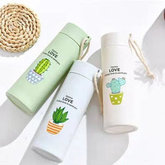 Love Cactus Glass Bottle 450ml